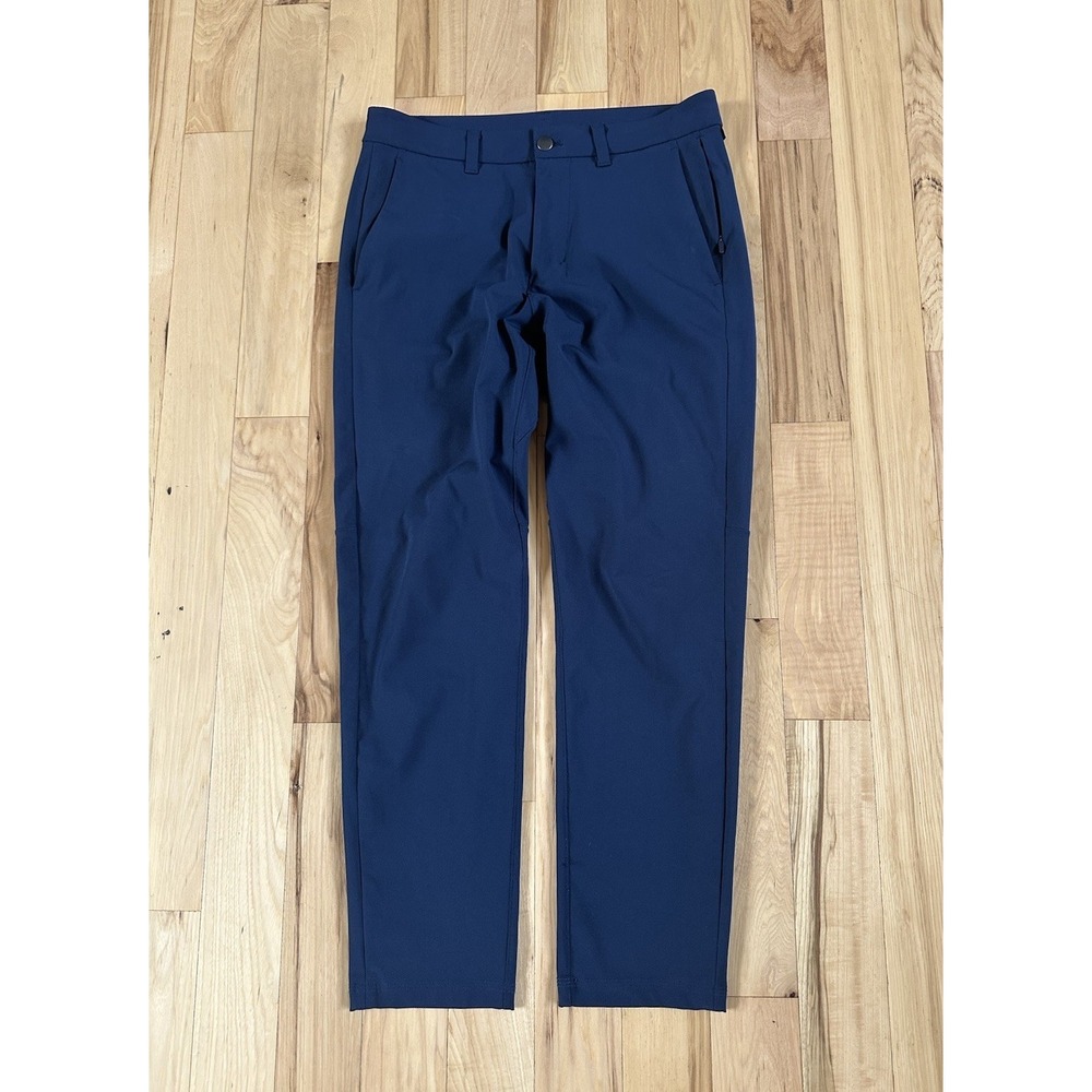 Lululemon Commission Pant Slim Mens 30x29 Blue Performance Tech Trousers LM5AF2S